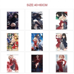 40x60cm 11 Styles Lycoris Recoil Cartoon Wall Scrolls Anime Wallscrolls