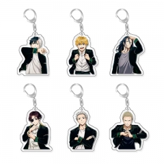 6 Styles Wind Breaker Cartoon Anime Acrylic Keychain