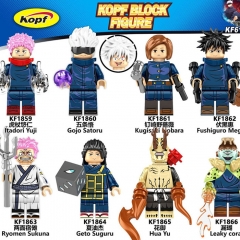 6 Styles KF6179 Jujutsu Kaisen Anime Miniature Building Blocks