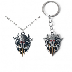 3 Styles Baldur's Gate Anime Alloy Keychain Necklace