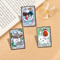 3 Styles Princess Mononoke/My Neighbor Totoro/Spirited Away Anime Alloy Brooch Pin Badge