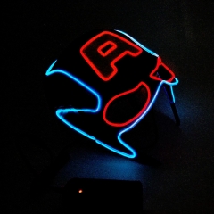 Captain America Anime Cosplay EL Mask (With Light)