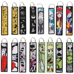 13 Styles Harry Potter/The Nightmare Before Christmas/The Legend Of Zelda Woven Label Anime Lanyard Keychain