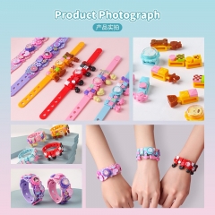 6 Styles Sanrio Hello Kitty Cartoon Building Block Anime Bracelet