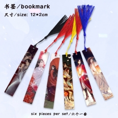 3 Styles 6PCS/SET Heaven Official's Blessing Cartoon Anime Alloy Bookmark