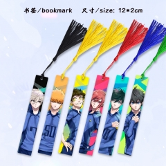 14 Styles Blue Lock Cartoon Anime Alloy Bookmark