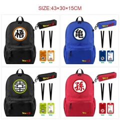 9 Styles Dragon Ball Z Cartoon Canvas Anime Backpack+Card Holder Bag+Pencil Bag(set)