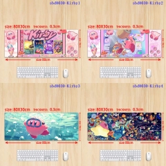 星之卡比Kirby  鼠标垫80x30x0.3 锁边