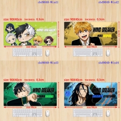 10 Styles Wind Breaker Cartoon Anime Mouse Pad（90x40x0.3cm）