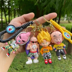 6 Styles Dragon Ball Z Cartoon PVC Anime Figures Keychain