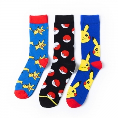 3 Styles Pokemon Cosplay  Unisex Free Size Anime Long Socks