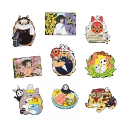9 Styles My Neighbor Totoro Spirited Away Anime Alloy Pin Brooch