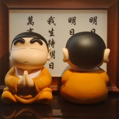 蜡笔小新 拜佛小新 盒装手办 高8CM