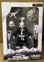 全新盒装现货 NECA 宫本兔 黑白版 模型玩具7寸手办