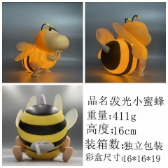 (带电）蜡笔小新蜜蜂小新 升级版 小号发光版公仔手办高16厘米重411克