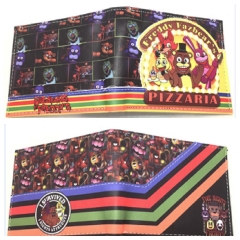 9.5x22.5cm 2 Styles Five Nights at Freddy's Short Folding Purse PU Anime Wallet