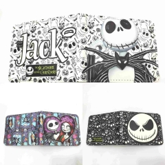 9.5x22.5cm 3 Styles The Nightmare Before Christmas Short Folding Purse PU Anime Wallet