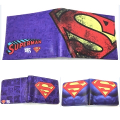 9.5x22.5cm 3 Styles Superman Short Folding Purse PU Anime Wallet
