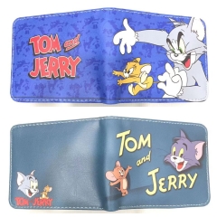9.5x22.5cm 2 Styles Tom and Jerry Short Folding Purse PU Anime Wallet
