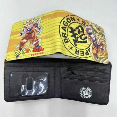 9.5x22.5cm Dragon Ball Z Short Folding Purse PU Anime Wallet