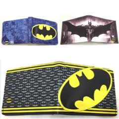 9.5x22.5cm 3 Styles Batman Short Folding Purse PU Anime Wallet