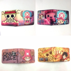 9.5x22.5cm 10 Styles One Piece Short Folding Purse PU Anime Wallet
