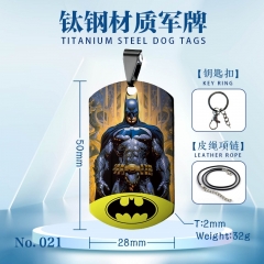 Batman Anime Titanium Steel Necklace/Keychain