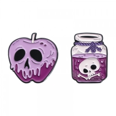 2 Styles Skeleton Anime Alloy Pin Brooch