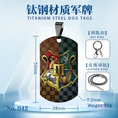 2 Styles Harry Potter Anime Titanium Steel Necklace/Keychain