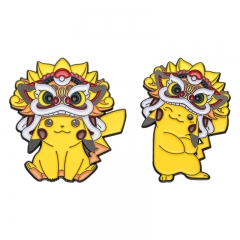 2 Styles Pokemon Cartoon Pin Anime Alloy Brooch