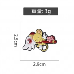 Card Captor Sakura Cartoon Pin Anime Alloy Brooch