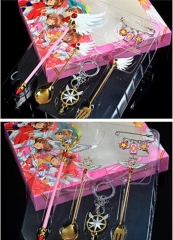 3 Styles Card Captor Sakura Cartoon Cosplay Anime Keychian