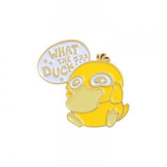Yellow Duck Cartoon Pin Anime Alloy Brooch
