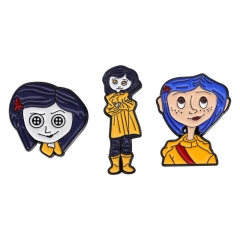 3 Styles The Nightmare Before Christmas Child's Play Cartoon Pin Anime Alloy Brooch