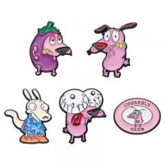 5 Styles Nightmare Vacation Cartoon Pin Anime Alloy Brooch