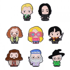 8 Styles Harry Potter Cartoon Pin Anime Alloy Brooch