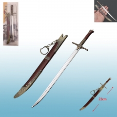 巫师3爱丽丝剑22cm带鞘武器挂扣