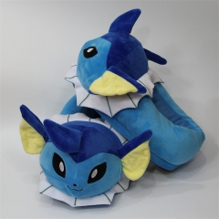 28CM Pokemon Vaporeon Cartoon Anime Plush Slippers