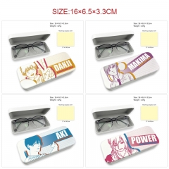 6 Styles Chainsaw Man Cartoon Anime PU Glasses Case