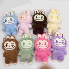 10PCS/SET 16CM Labubu Cartoon Anime Plush Toy Keychain
