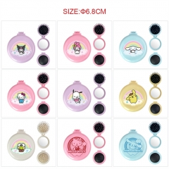 14 Styles Sanrio Cartoon Cartoon Anime Mirror with Comb