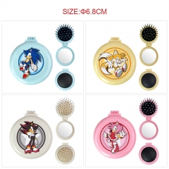 8 Styles Sonic the Hedgehog Cartoon Cartoon Anime Mirror with Comb