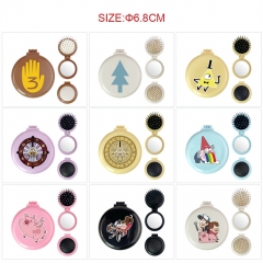 13 Styles Gravity Falls Cartoon Cartoon Anime Mirror with Comb