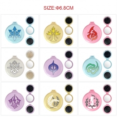 14 Styles Honkai: Star Rail Cartoon Cartoon Anime Mirror with Comb