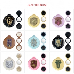 9 Styles Black Clover Cartoon Cartoon Anime Mirror with Comb