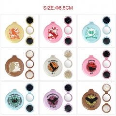9 Styles Haikyuu Cartoon Cartoon Anime Mirror with Comb
