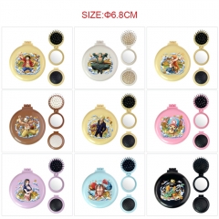9 Styles One Piece Cartoon Cartoon Anime Mirror with Comb