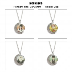 14 Styles SPY×FAMILY Cartoon Double-Sided Rotation Alloy Anime Necklace