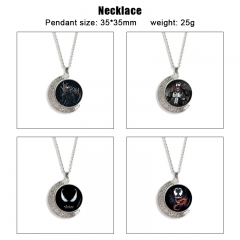 6 Styles venom Cartoon Double-Sided Rotation Alloy Anime Necklace