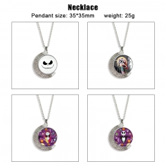 14 Styles The Nightmare Before Christmas Cartoon Double-Sided Rotation Alloy Anime Necklace